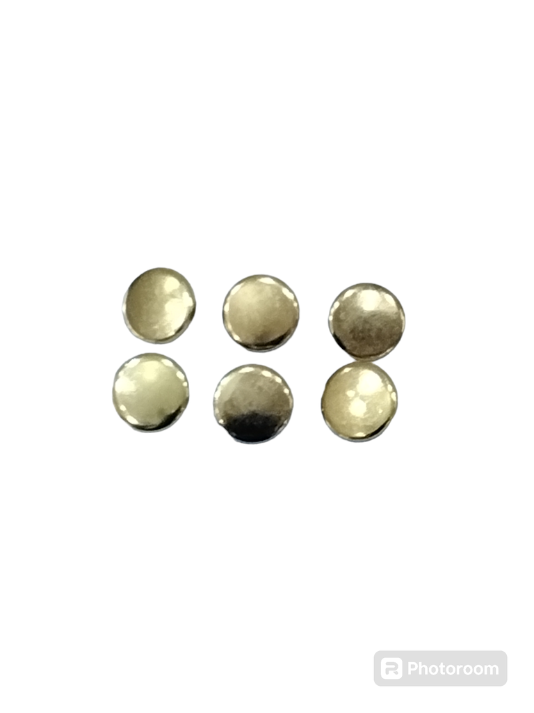 BOTON DORADO PLÁSTICO 17mm PAQ DE 6 PZS