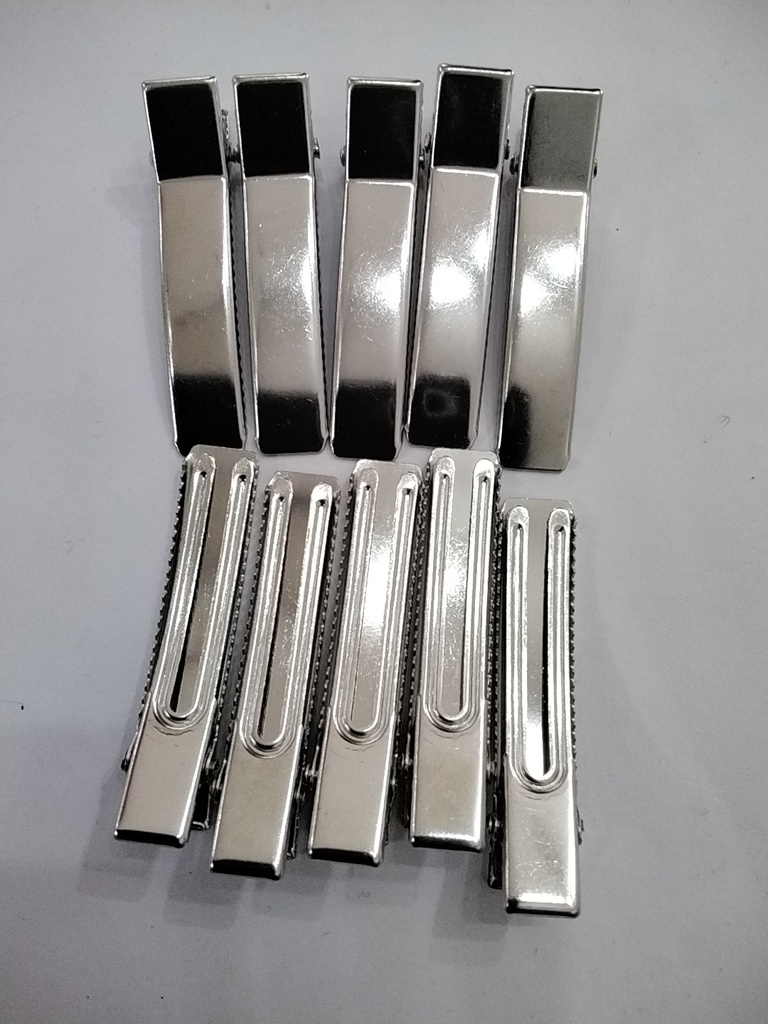 GANCHOS PATO #5 4.8cm DE METAL PAQ 12 PZS COLOR PLATEADO