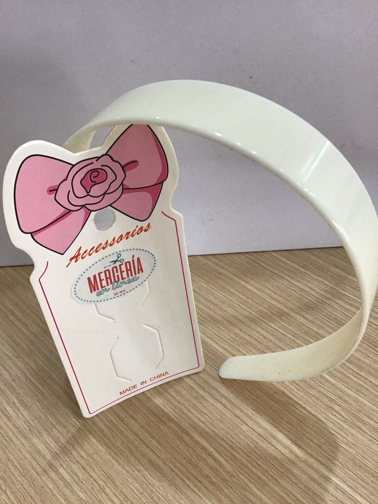 VINCHAS PARA FORRAR SIN DIENTES PLÁSTICAS 2.5cm 1" COLOR BLANCO