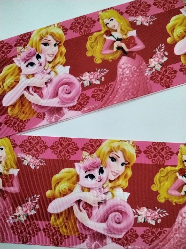 CINTA  ESTAMPADA 3" AURORA BELLA DURMIENTE