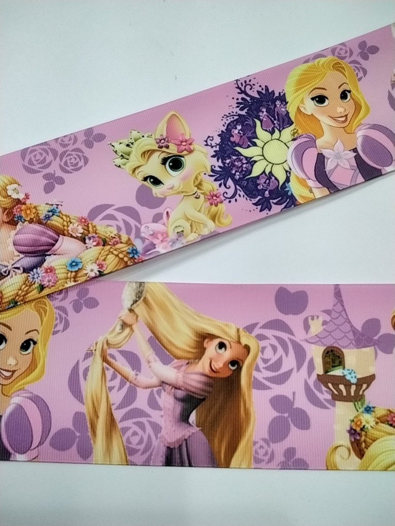 CINTA  ESTAMPADA 3" MODELO RASPUNSEL