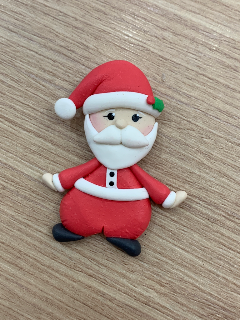 APLIQUE NAVIDAD PORCELANA FRÍA  SANTA