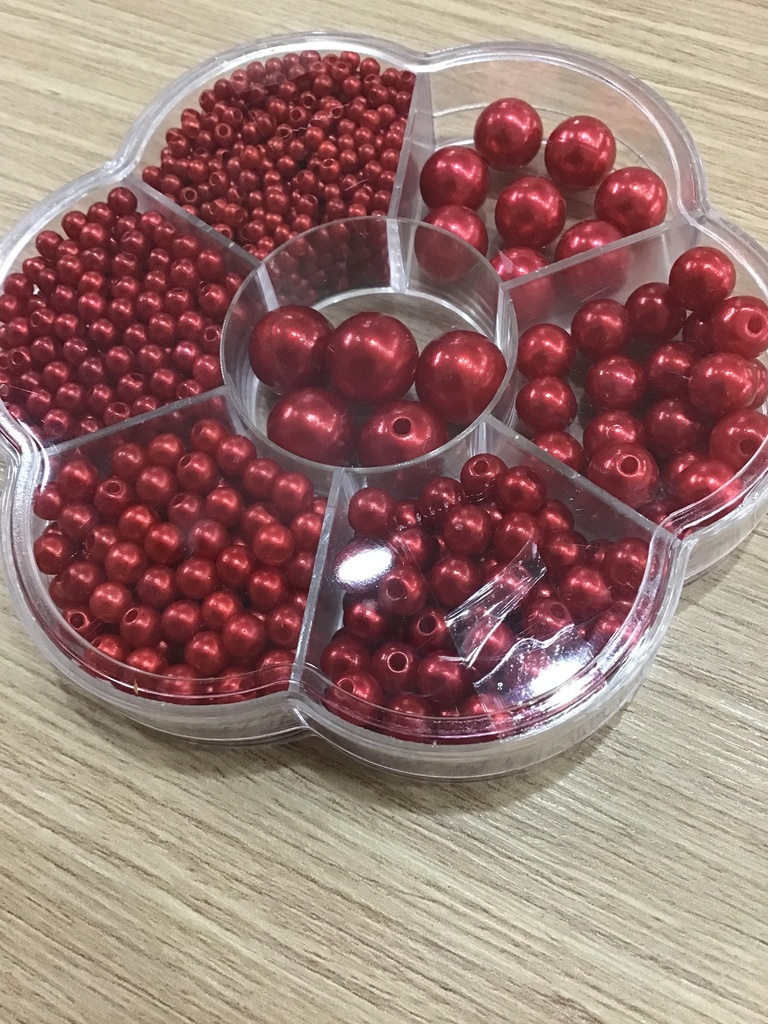 SET DE PERLAS CON HUECO ENVASE CON 1150PZS