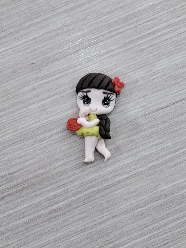 APLIQUE PORCELANA FRÍA PRINCESA BELLA TRAJE DE BAÑO