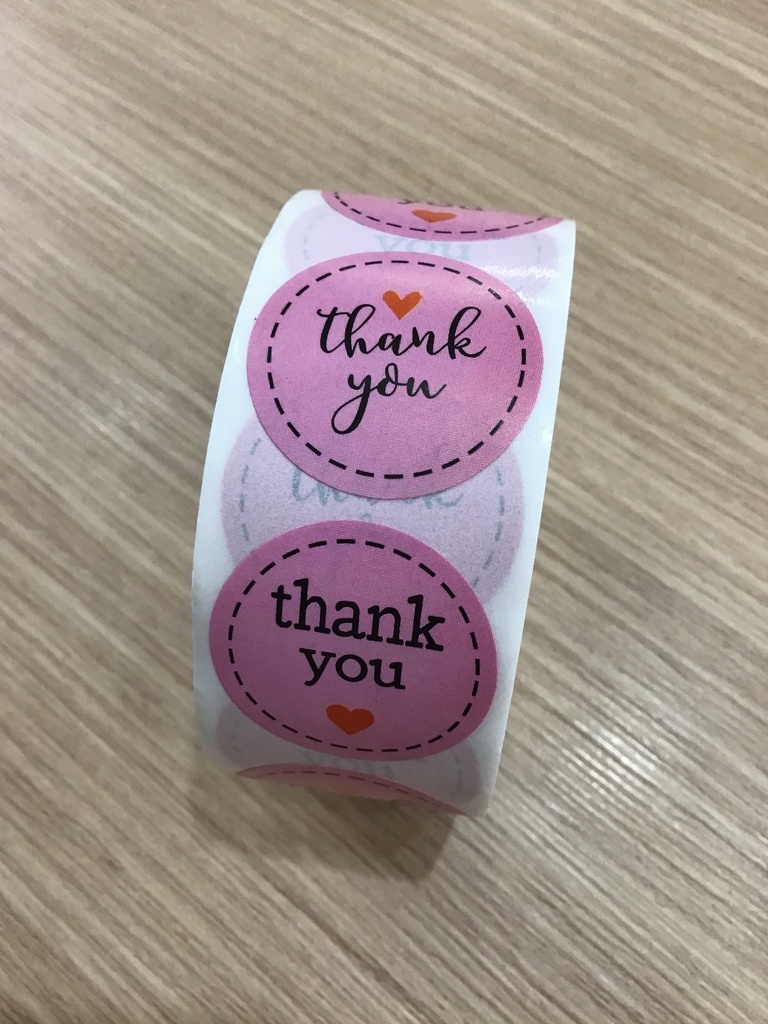 STICKERS 2.5cm ROLLO DE 500 UNIDADES