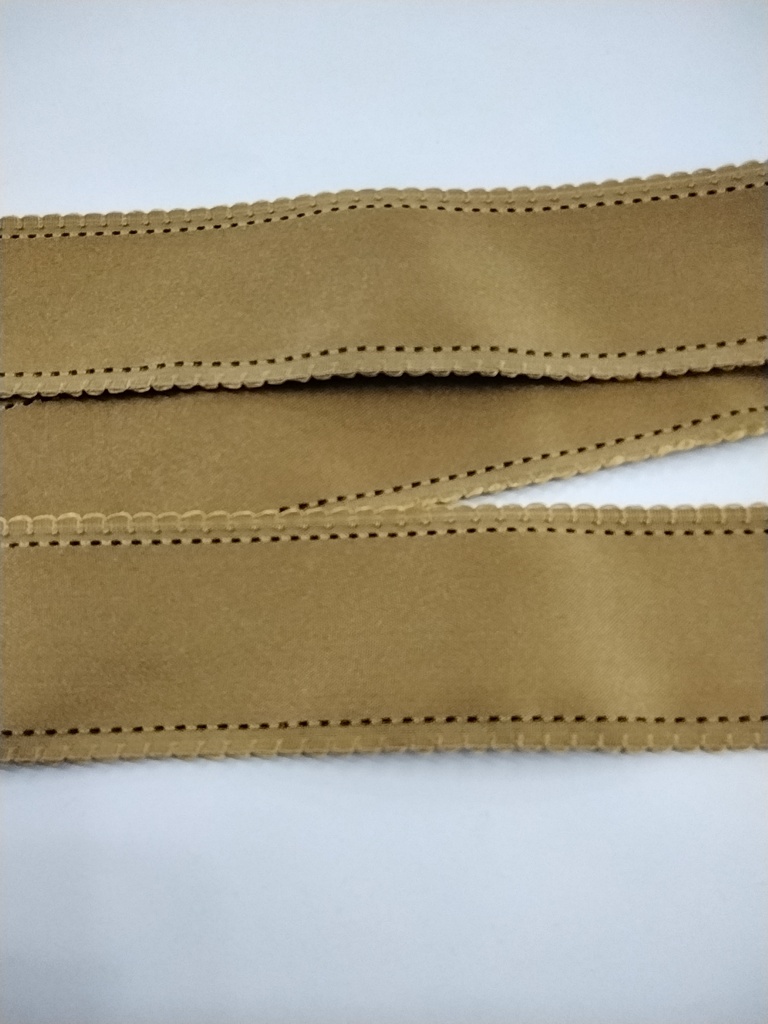 CINTA SATINADA CON COSTURA 1.5"
