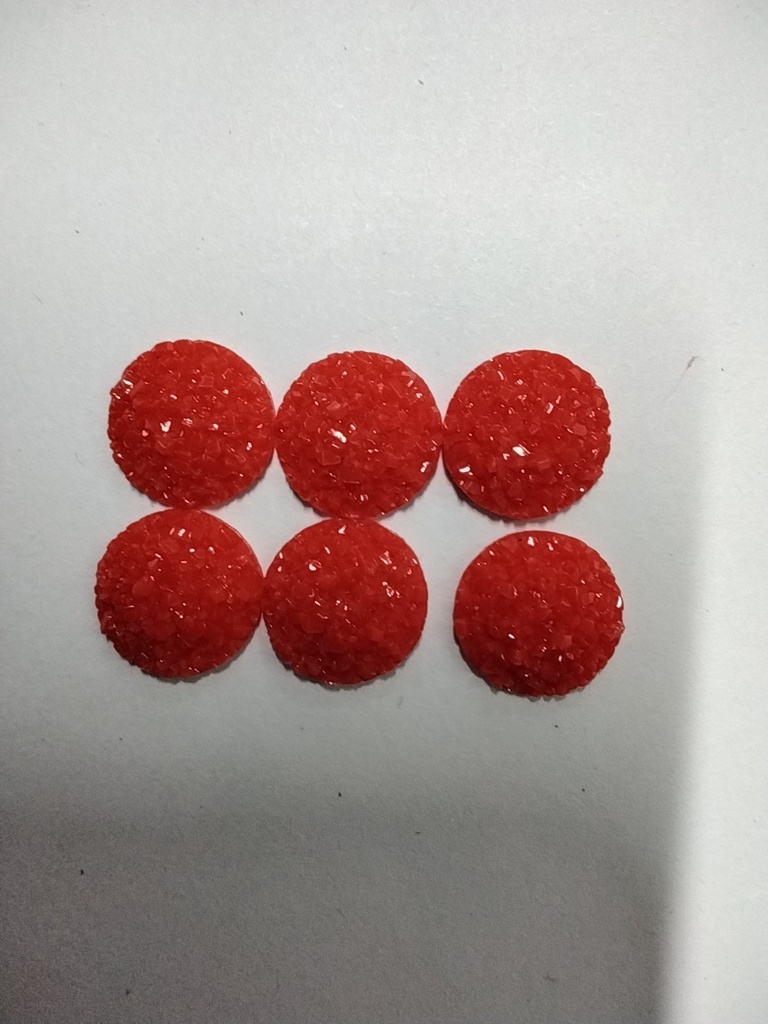 PIEDRA PLÁSTICA CIRCULAR PAQ 6 PZS 