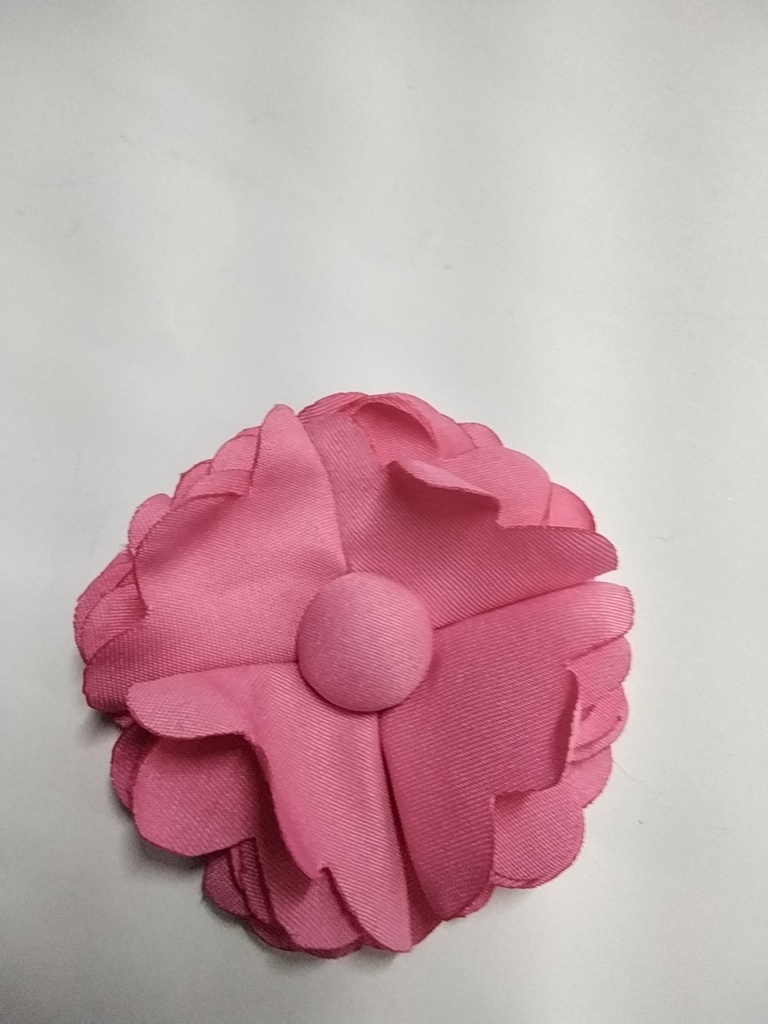 FLORES CON BOTÓN FORRADO 6CM