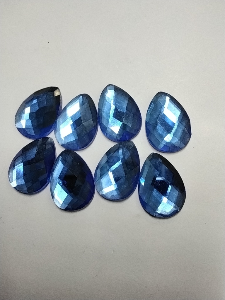GOTAS DE VIDRIO SIN BASE 18mm PAQ DE 4 PARES 