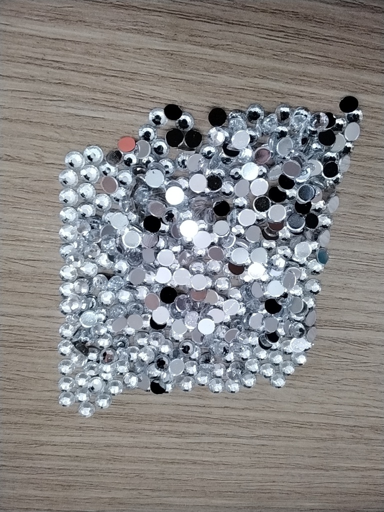 MINI CRISTALES PLÁSTICOS 4mm PAQ 400 PZS