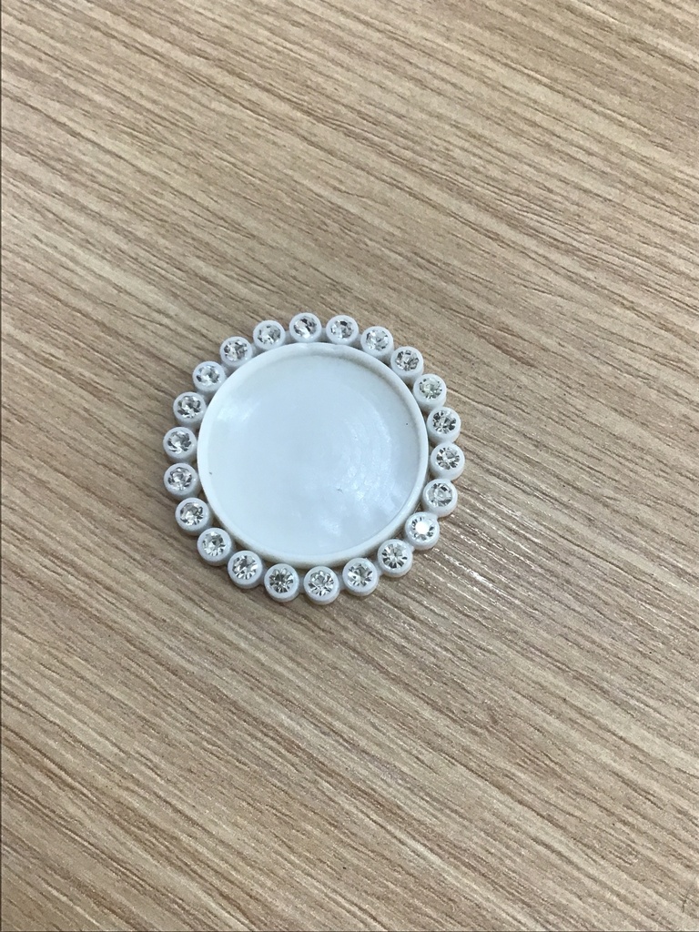 PLATILLOS PARA EPOXY PLÁSTICOS CON BORDE CRISTAL 1"INTERNO (2.5 cm) COLOR SURTIDOS