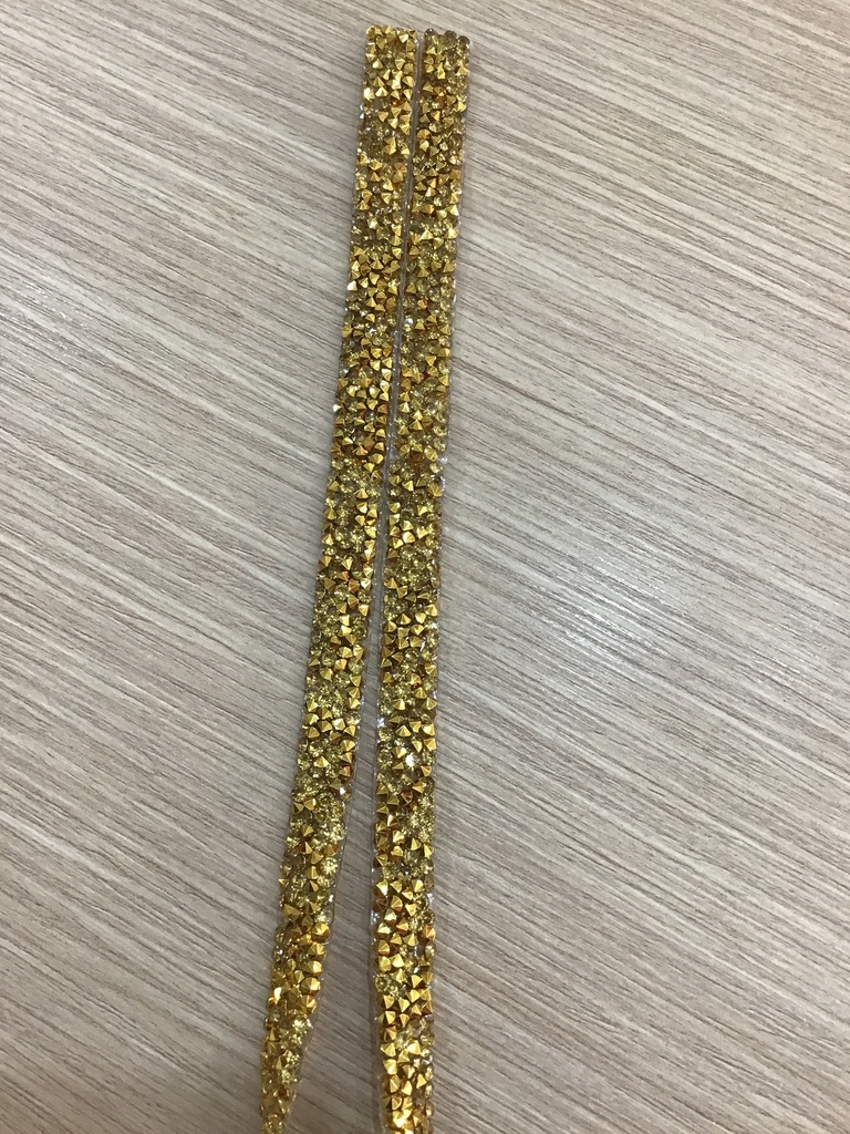 TIRA DE CRISTALITOS 1cmx41cm PAQ DE 1/2 YD 
