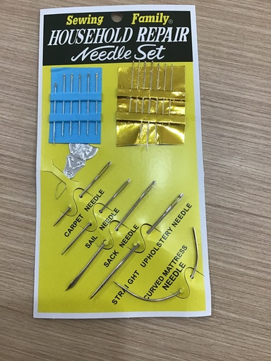 [K19] SET DE AGUJAS HOUSEHOLD REPAIR 25 PIEZAS