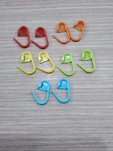 [MA-SUR] MARCADORES PARA TEJER PAQ DE 10 PZS COLORES SURTIDOS