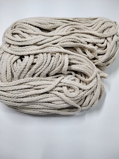 [COMA-CR] CORDÓN MACRAMÉ PAQ 100 YD COLOR CREMA