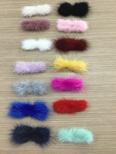 POMPONES LARGOS 7 CM DE COLORES