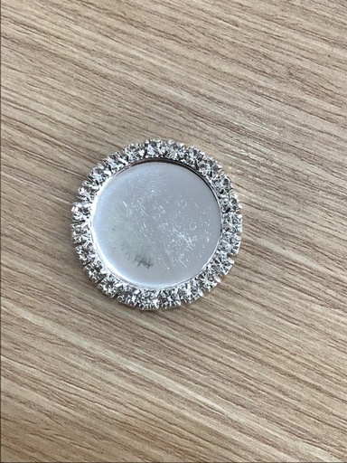 [PLMCU-PL] PLATILLOS PARA EPOXY DE METAL CON BORDE CRISTAL 25mm DIÁMETRO INTERNO COLOR PLATEADO