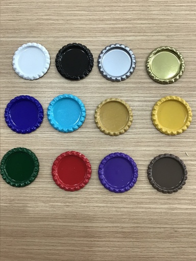 PLATILLOS PARA EPOXY DE METAL COLORES SURTIDOS 
