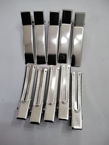 [GP5-12] GANCHOS PATO #5 4.8cm DE METAL PAQ 12 PZS COLOR PLATEADO