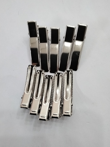 [GP4-10] GANCHOS PATO #4 3.6cm DE METAL PAQ 10 PZS COLOR PLATEADO