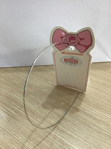 [VM2-PL] VINCHA DE METAL 2mm COLOR PLATEADA