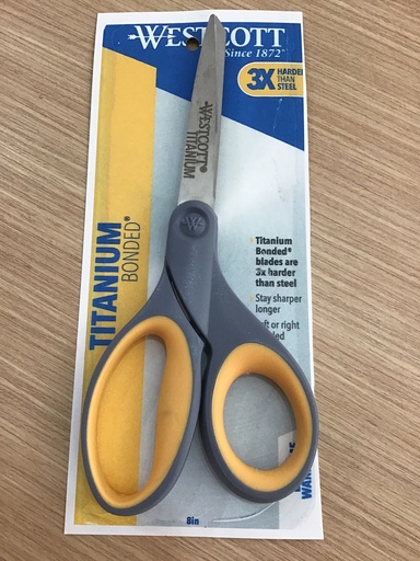[TWT-AMGR] TIJERA WESTOCH TITÁNIUM COLOR AMARILLO Y GRIS