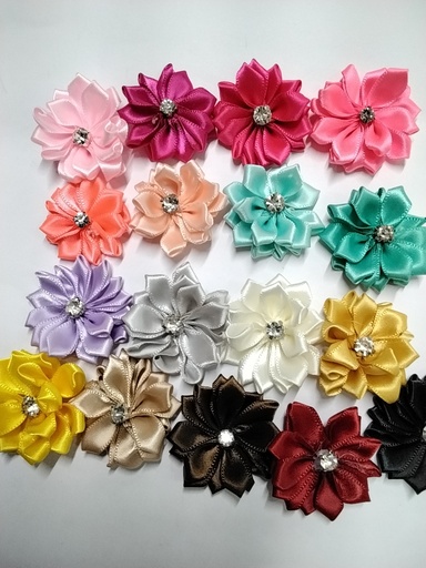 FLORES MARGARITAS CON CRISTAL 3-3.5cm 