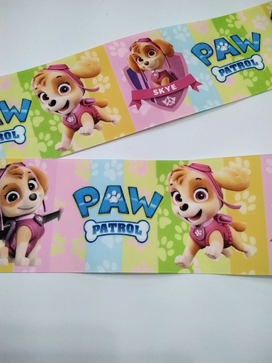 CINTA  ESTAMPADA 3" MODELO PAW PATROL