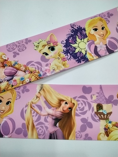 CINTA  ESTAMPADA 3" MODELO RASPUNSEL