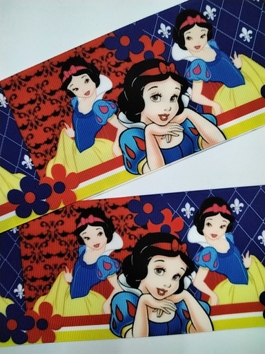 CINTA  ESTAMPADA 3" MODELO BLANCANIEVES 