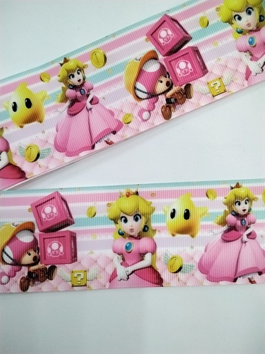 CINTA  ESTAMPADA 2"  MODELO PRINCESA MARIO