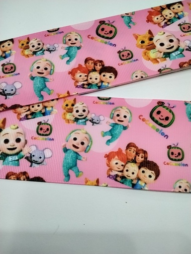 CINTA  ESTAMPADA 2"  MODELO COCOMELON