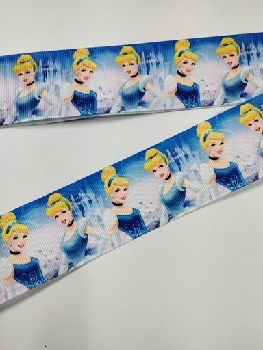 CINTA  ESTAMPADA 1.5" MODELO CENICIENTA