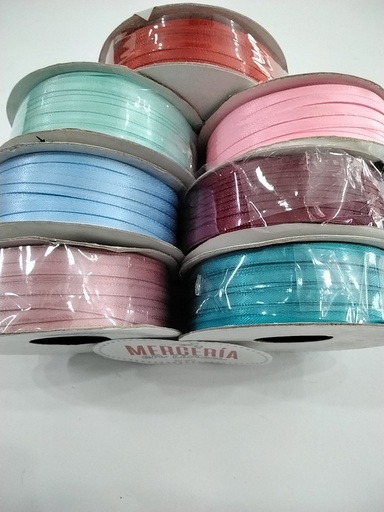 CINTA SATÍN 1/8" ( CALIDAD AMERICANA) 