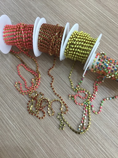 STRASS BASE DORADA 3mm
