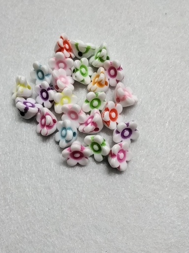 BEADS SURTIDOS FIGURAS PEQUEÑAS FLORES 0.5CM 24PZS