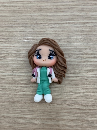 APLIQUE PORCELANA FRÍA NIÑA DOCTORA