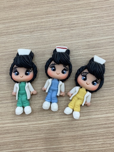 APLIQUE PORCELANA FRÍA NIÑA ENFERMERA