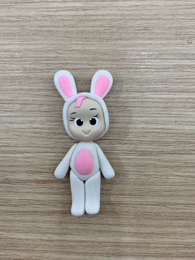 APLIQUE PORCELANA FRÍA BEBÉ LLORÓN CONEJO 5CM