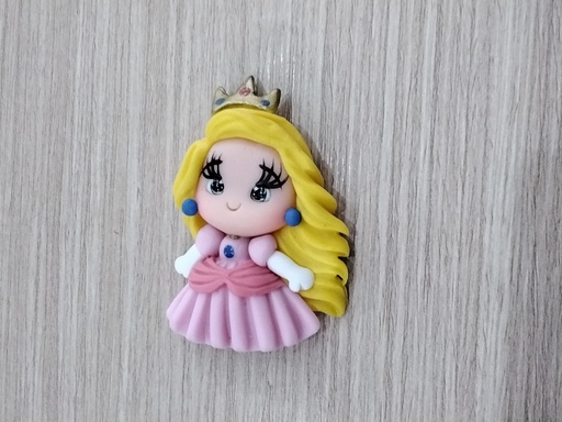 APLIQUE PORCELANA FRÍA  PRINCESA PEACH 5CM