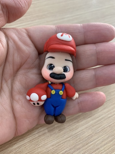 APLIQUE PORCELANA FRÍA  MARIO BROS 5.5CM