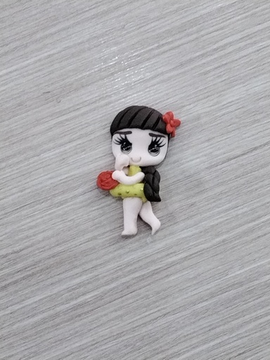 APLIQUE PORCELANA FRÍA PRINCESA BELLA TRAJE DE BAÑO