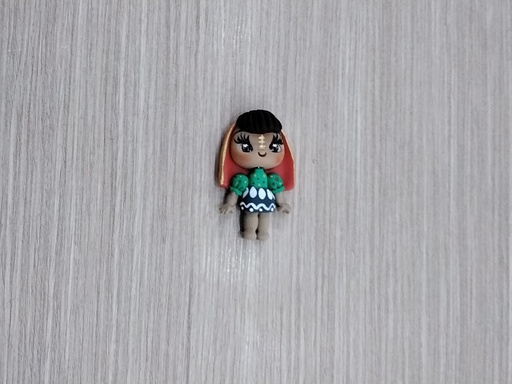 APLIQUE TÍPICO PORCELANA FRÍA MUÑECA GUNA