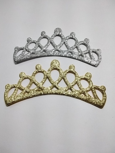 CORONA ESCARCHADA 13 CM 