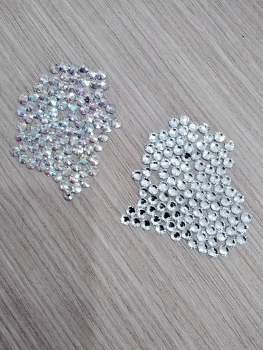 MINI CRISTALES DE VIDRIO 4mm PAQ APROX 100 PZS Ó 5 gr