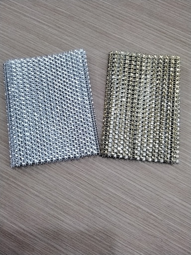 MALLA DE STRASS DE PLÁSTICO PAQ 1/2 YD 