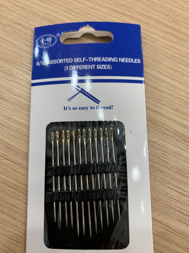 AGUJAS DE MANO 3 DIFERENTES NEEDLES PAQ 12 PZS 